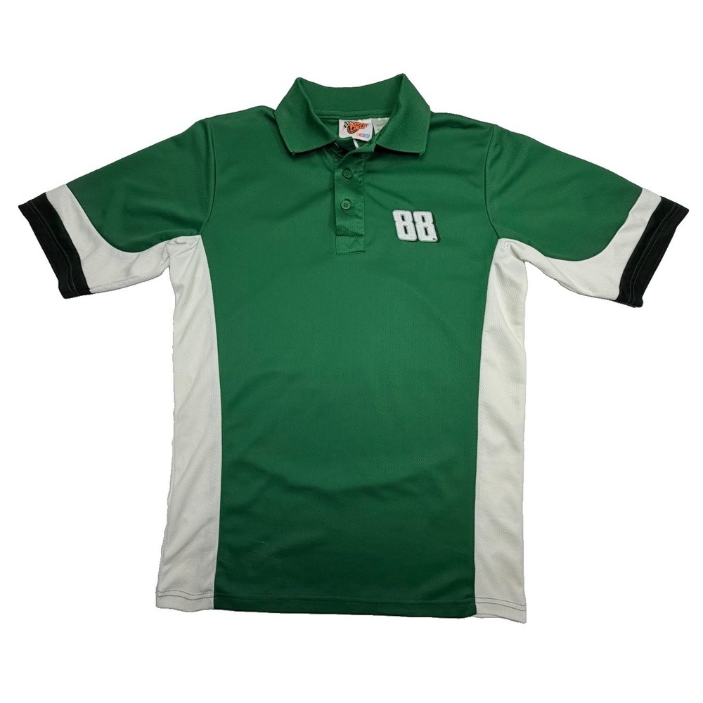Winners Circle NASCAR Dale Jr 88 AMP Energy Polo Shirt Green Men's Medium